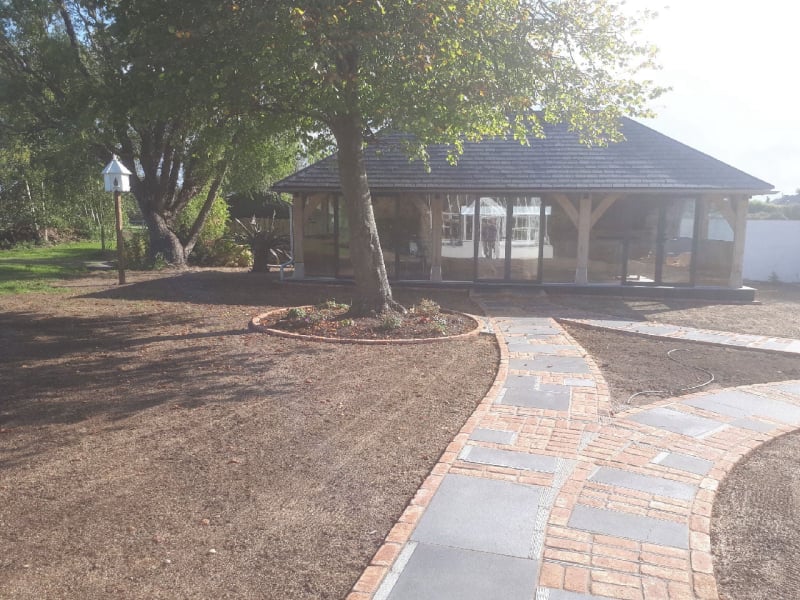 brick path